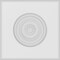 Ekena Millwork Standard Sedgwick Bullseye Rosette With Rounded Edge, 6"W x 6"H x 1/2"P ROSP060X060X050SDG04 - alternate 4